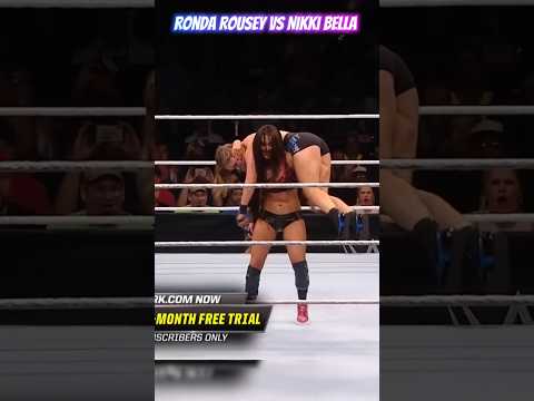 Ronda Rousey vs. Nikki Bella - Raw Women_s Championship_ WWE Evolution #wwe #wweraw #rondarousey