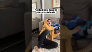 Yo gritando antes de que me golpeen con el cinturón @ElShowDeMannii  #TheManniiShow.com/series