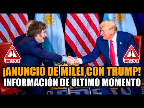 🚨URGENTE MILEI REUNIDO CON TRUMP EN ESTADOS UNIDOS SACUDEN AL MUNDO CON ANUNCIO | BREAK POINT