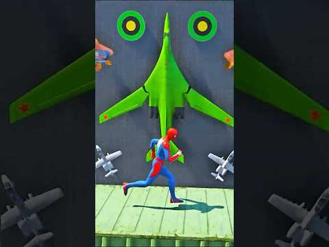 GTA 5 Epic Water Ragdolls | Spider-Man vs Hulk and Squid Game Jumps / Fails ep.203 #shorts