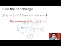 Understanding Net Change in Functions