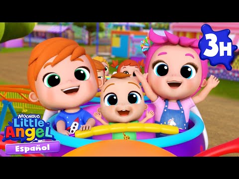 Día emocionante en la feria 🎠🎪🎈🎢 | Canciones Infantiles🎵| Moonbug Español | Little Angel