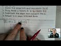 Finding the Y-Intercept Using Point-Slope Form