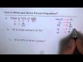 Understanding Percent Equations