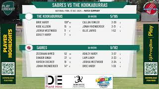 Sabres v The Kookaburras