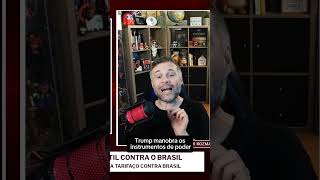 Tarifaço expõe autoritarismo de Trump e fortalece nacionalismo e política externa brasileira #shorts