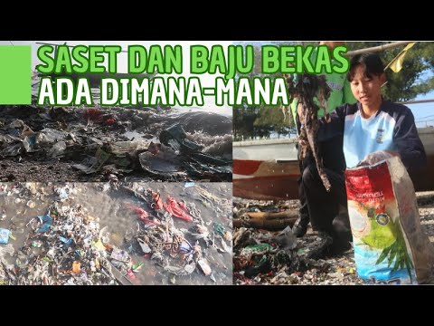 Tumpukan Sampah Plastik & Tekstil Ditemukan di Pantai Sekitar Taman Suroboyo