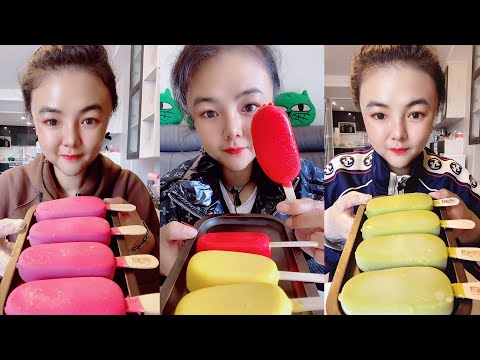 FAST ASMR EATING MAGNUM CHOCOLATE ICE CREAM MUKBANG REALLY DELICIOUS