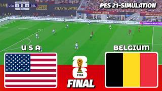 USA vs Belgium | FIFA World Cup 2026 | Final | PES 21 Simulation