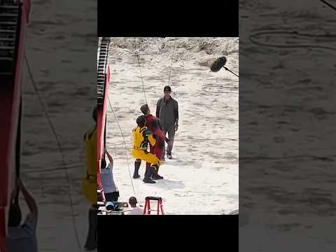 Behind the scenes of deadpool and wolverine #shorts #deadpool #wolverine #logan