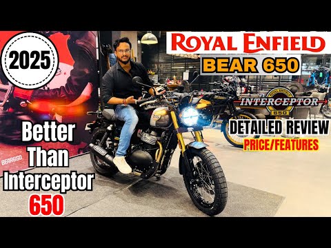 Finally New Royal Enfield Bear 650 Detailed Review |On Road Price | Features😱Better Than Interceptor