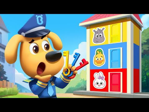 Police Find the Missing Keys | Safety Rules | Funny Stories for Kids | Sheriff Labrador | BabyBus