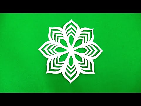 How to make a beautiful snowflake out of paper   Paper snowflake tutorial