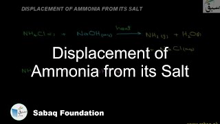 Displacement of Ammonia from its Salt