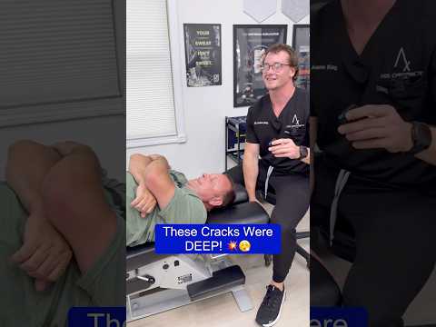 Cracked him out completely! 💥😂 #chiropractor #adjustment #satisfying