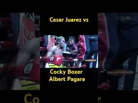 Cesar Juarez vs Cocky Boxer Albert Pagara