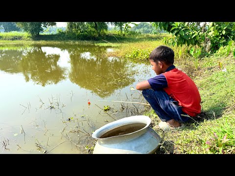 Best Hook fishing 2022✅|Smart Boy hunting fish by fish hook From beautiful nature🥰🥰Part-111