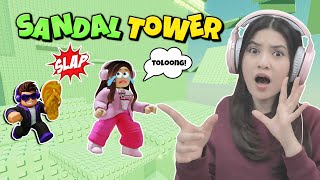 PARAHHH....AKU DI TABOK SENDAL SAMPE MENTAL??? [TOWER SENDAL ROBLOX]