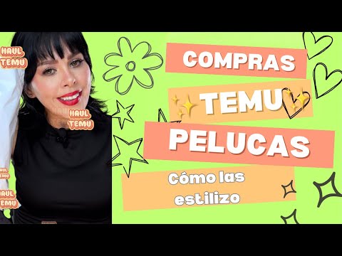 COMPRAS DE PELUCAS EN ✨TEMU✨CÓMO LAS ESTILIZO🫰🏻