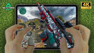Delta Force Mobile (120FPS) iPad Pro M2 HANDCAM 🔥 4K + 90FPS ❤️ Gameplay / Test / Loadout / Settings