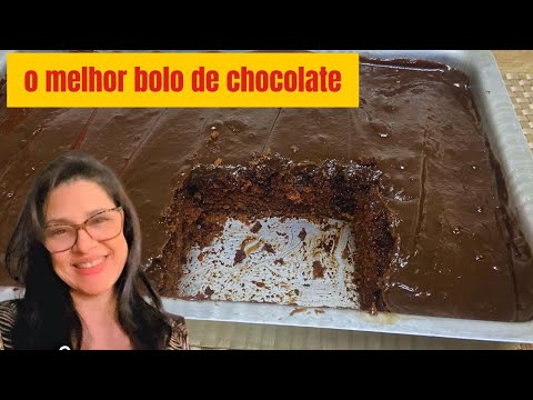 O MELHOR BOLO DE CHOCOLATE C/ COBERTURA DE BRIGADEIRO CREMOSO - MIL DELÍCIAS NA COZINHA