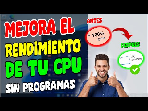 Mejora el Rendimiento del CPU de tu PC sin programas - PC 100% más Veloz