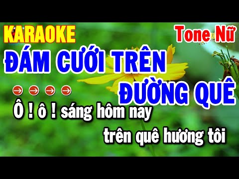 Karaoke Đám Cưới Trên Đường Quê Tone Nữ | Nhạc Sống Cha Cha Hay 2025 | Thanh Hải