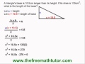 Quadratic Formula and Triangle Geometry