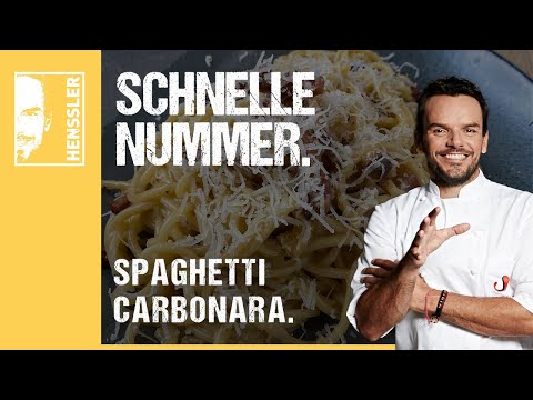 Schnelles Spaghetti Carbonara-Rezept von Steffen Henssler