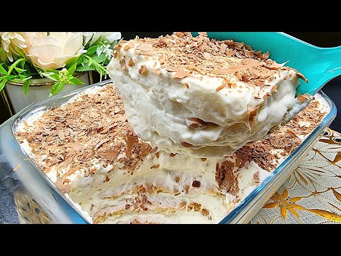 Ricetta in 1 minuto !😍 questo dolce la farai ogni giorno‼️ niente farina e niente cottura 🤩