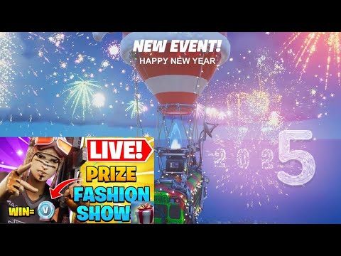 🔴FORTNITE NEW YEARS EVENT (RARE EVENT SHOP?) CUSTOMS FASHION SHOWS | SCRIMS | HIDE AND SEEK | SIMON