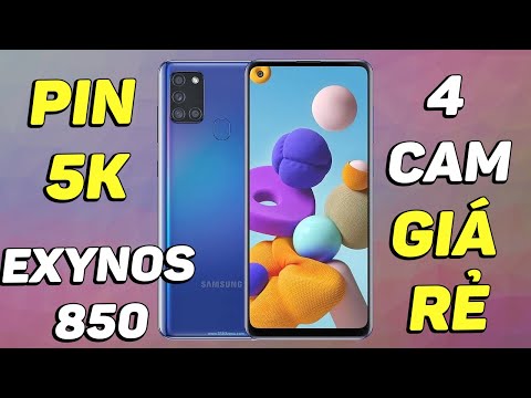 (VIETNAMESE) Galaxy A21S: Exynos 850 8nm, Infinity-O, PIN 5.000 MAH, GIÁ RẺ!!!