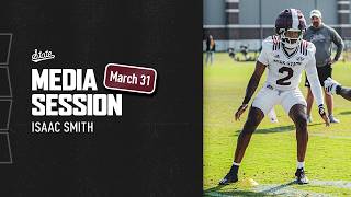 FOOTBALL | 2026 Spring Practice Media Session - Isaac Smith