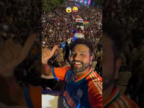 rohit sharma parade in mumbai crazy celebration♥️?❤️‍?worldcup parade celebration#rohitsharma #short
