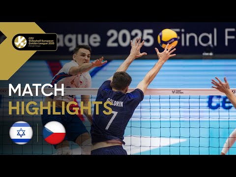Highlights | Israel vs. Czechia - CEV Volleyball European Golden League 2025 | Final Four | SF