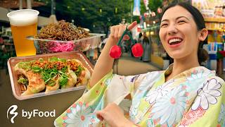 12 Hours at Japan’s BIGGEST Summer Food Festival! | Japan byFood