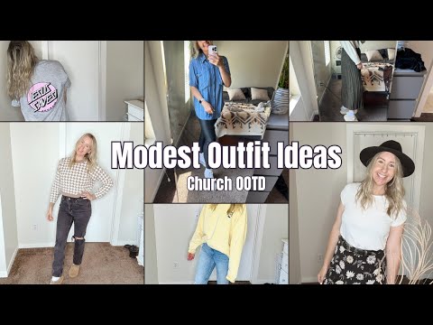 Modest Outfit Ideas. Modest Fashion. How to dress modestly as a Christian Woman. Church Outfits.