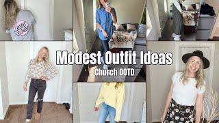 Modest Outfit Ideas. Modest Fashion. How to dress modestly as a Christian Woman. Church Outfits.