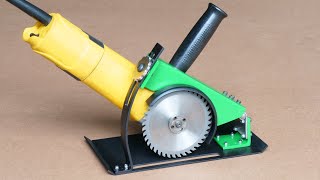 Making A Circular Saw From Angle Grinder Without Welding | Angle Grinder Hack | DIY