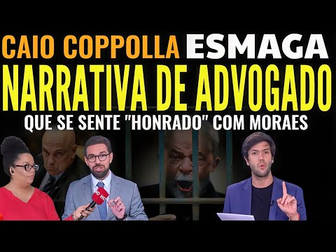 LAPADA ÉPICA! Caio ESMAGA NARRATIVA de ADVOGADO ESQUERDISTA que diz se sentir "HONRADO" com MORAES