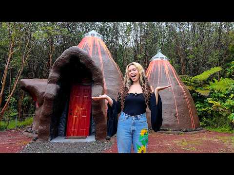 She built a volcano-shaped tiny home in Hawaii & it's turning heads