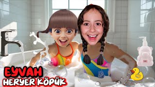 GİZLİCE KÜVETE GİRDİK!! ESMA ve PELİNSU ANNESİNDEN GİZLİ KÜVETİ KÖPÜK YAPTI !! 