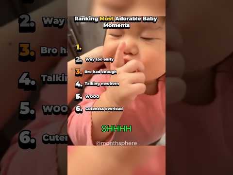 Ranking Most Adorable Baby Moments #shorts