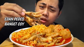 MUKBANG SEBLAK BAKSO CEKER SUPER PEDAS JONTOR | ASMR SEBLAK PEDAS