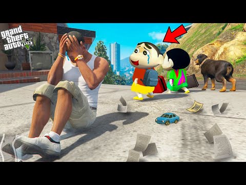 GTA V : Shinchan And Doraemon Left Franklin House In GTA 5 Telugu | #gta5