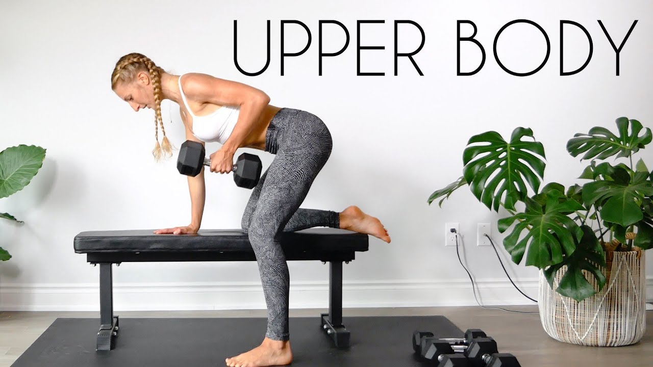 DUMBBELL ONLY TOTAL UPPER BODY (At Home Workout Beginner Friendly)
