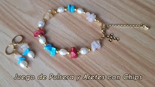 Aprende a Realizar este bonito Set de Pulsera con Aretes 🎀