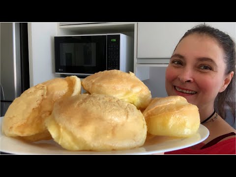 PÃO DE TAPIOCA DE 2 INGREDIENTES FÁCIL E RÁPIDO DE PREPARAR PARA TOMAR COM CAFÉ