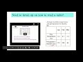 Data Table Interpretation and Analysis