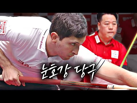 현 시점 시즌 랭킹 1,2위 다투는 선수 둘이 팀리그에서 격돌하니 경기 수준 ㅎㄷㄷ | 명장면 | 2024-25 PBA팀리그 3R